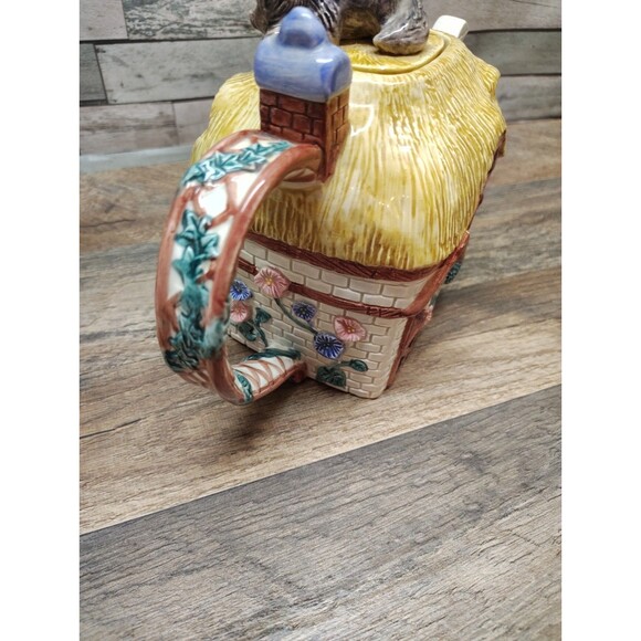 Fitz & Floyd Teapot Collectible Fables & Fairytales THREE LITTLE PIGS  #792/1500 - Picture 13 of 14